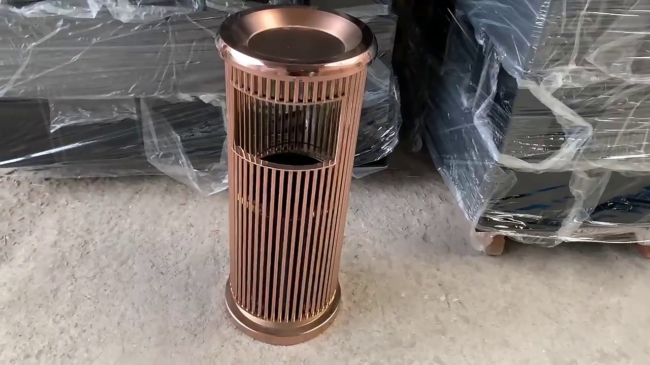 Customized Metal Trash Can for Hotel Lobby Bar