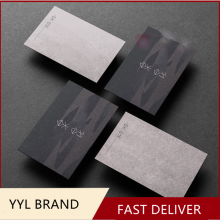 Embossed 500gsm cotton paper cardboard name business card