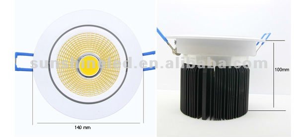 new design!!1700lm high output 15w cob led downlight