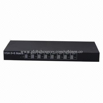 8x8 VGA Switch Splitter with 1,920 x 1,200 Pixels Video Resolution