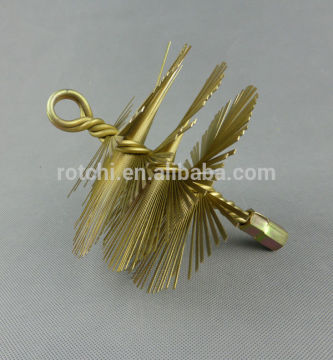 Color plating Chemney brush , cleaning brush ,circular chemney cleaning