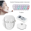 Led terapi Maske cilt için 7 renk Işık