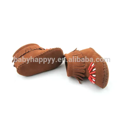 Unisex boy girl footwear boots baby snow genuine leather boots