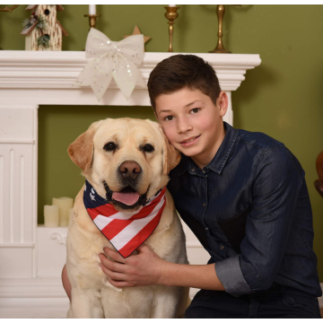 4Pcs Washable Dog Bandana