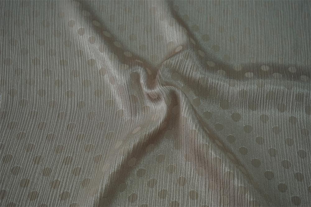 Satin Crinkle Jacquard Fabric