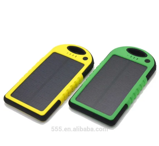 Solar power bank 5000mAh and solar charger cell phone for outdoor camping