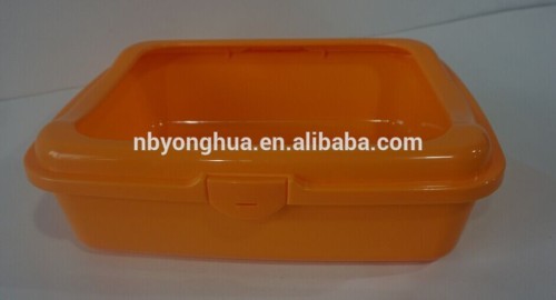 plastic pet product high quality cat litter box cat toilet cat litter tray 48*35*15cm