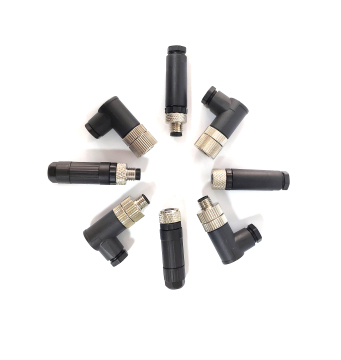 M8 male straight connector 4 pin
