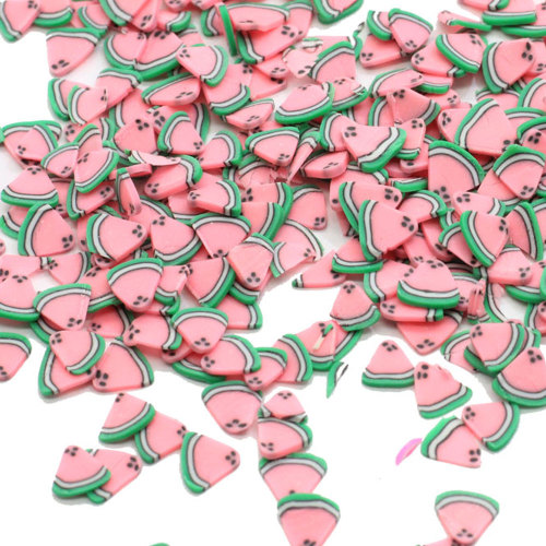 New Arrive 5mm Kawaii Watermelon Polymer Clay Slices Sprinkles For Crafts DIY Making Nail Art Decorations Phone Decor