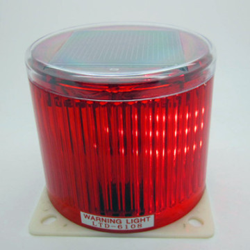 Day and Time LED Solar Panel Red Warning Light Rh-R