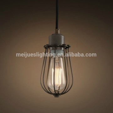 Industrial cage light wrought iron lighting/vintage hanging light for indoor