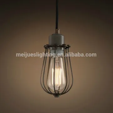 Industrial cage light wrought iron lighting/vintage hanging light for indoor