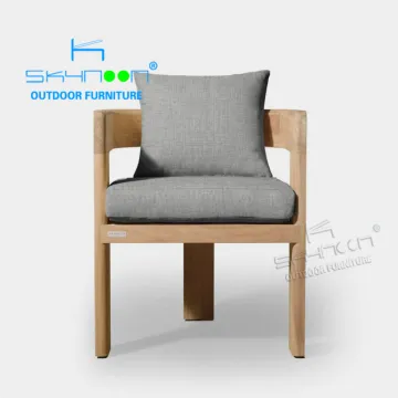 Nordic Luxury All-Weather Waterproof Teak Dining Chair