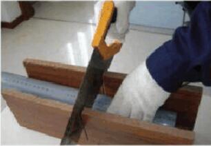 UPVC pipe cutting
