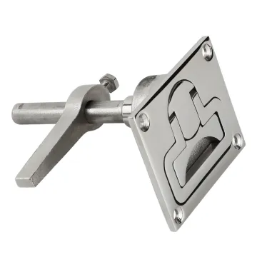Stainless Steel 316 Marine Boat Floor Buckle Hatch Latch Slam Lock Flush Pull Ring