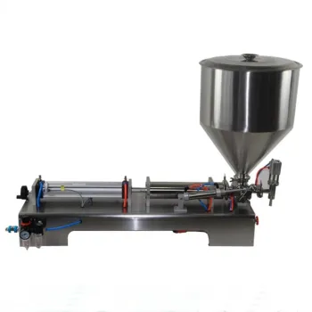 Automatic Desktop Filling Machine for Pneumatic Piston, Curry Chocolate Honey, Cosmetic Cream, Peanut Butter, Tomato Paste and More