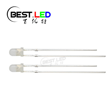 LED Basic 3mm Red LED with Milky Lens