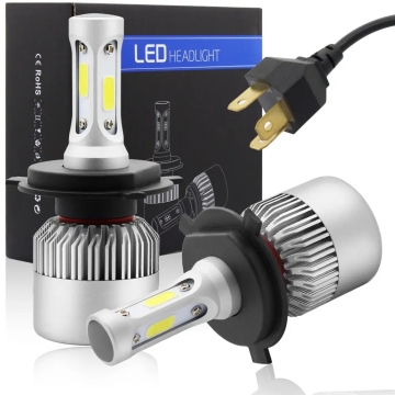 High-Power LED Car Headlight Bulbs 72W 8000LM for H1 H3 H7 H4 H13 9005 880 9006, 9V-36V 200M Range
