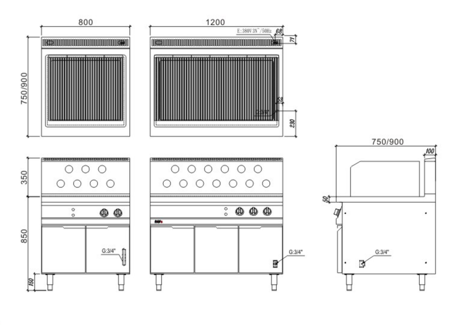 gas brazilian churrasco grill