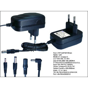 12W 12V 1A Switching Power Adapter