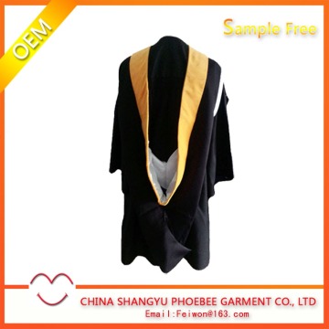 Hot sell English style good quality graduation hoods
