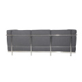 Contemporary Le Corbusier LC2 3 SOFA in tessuto posteriore