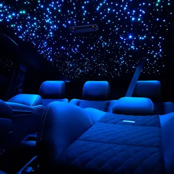 RTS Car Interior Lights: Starry Sky Roof Modification with RGB Fiber Optic Lights