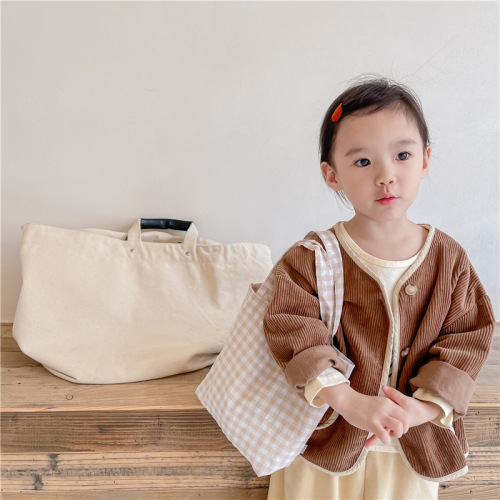 Children's Corduroy Boys and Girls Jacket Set