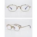 Tortoise Shell Titanium Frame Rectangle Designer Glasses