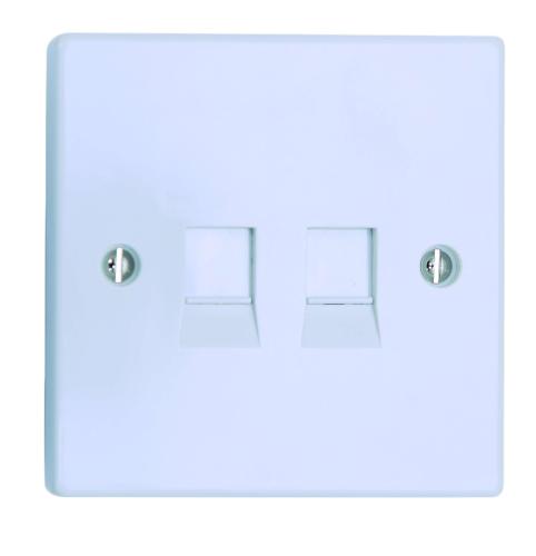 2 Gang Rj45 Data Socket,8 Terminals, High Quality 2 Gang Rj45 Data ...
