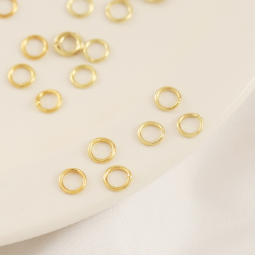 Gold 7mm Messing -Sprungringe für DIY -Schmuckherstellung