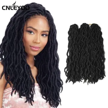 Promotion Goddess Locs Braids Wholesale Gypsy Lock Crochet Hair 18 Inch Crochet Locs Low Temperature Fiber