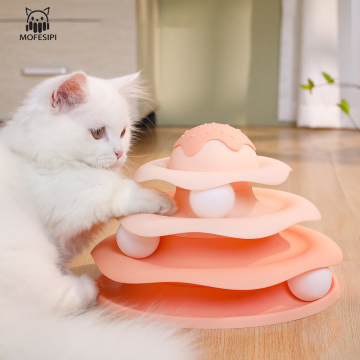 MOFESIPI NOVO TROY ROLLER CAT - Brinquedos interativos de animais de estimação com bolas para brincadeiras internas