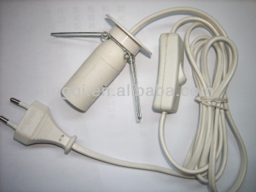 VDE approved 250V lamp cord switch e14
