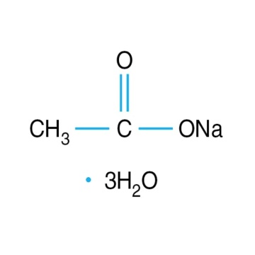 Trihidrato de acetato de sodio como aditivo alimentario