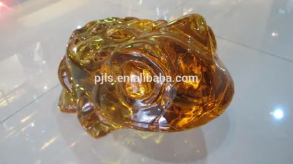 wholesale modle sculpture crystal lucky glass toad