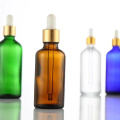 Luxe lege Essentiële olie -druppelaar Glassfles Timpel Deksel 5 ml tot 150 ml voor Cosmetics Skin Care Serum Packaging