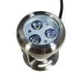 Embedded LED underwater lights for outdoor swimming pools