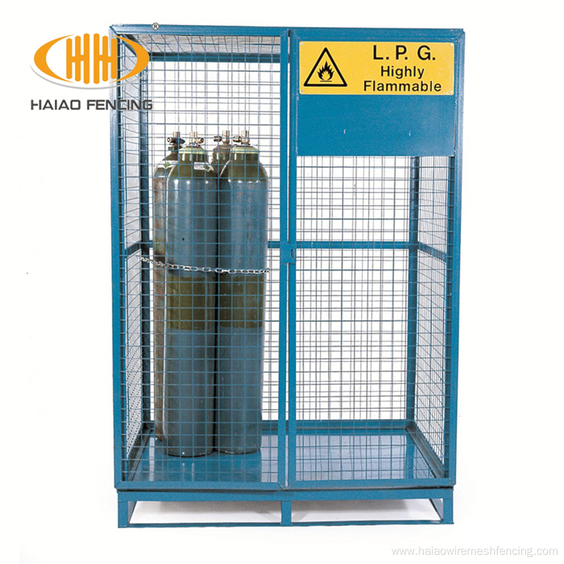 steel gas bottle security lock storage cage