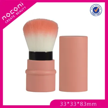 plastic handle nylon hair retractable brush makeup brush single brush