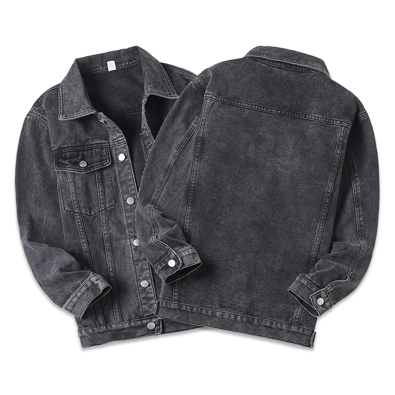 Mens Jeans Jacket Black