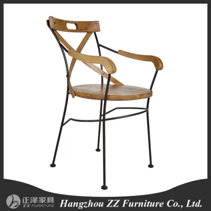 antique wooden and iron kitchen chairs