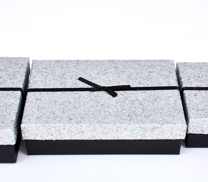 Silver Glitter Box 9