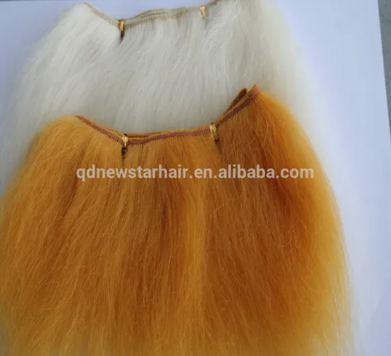 Top Quality Cheap Price Pure White Color Mohair Wefts for Wholesale