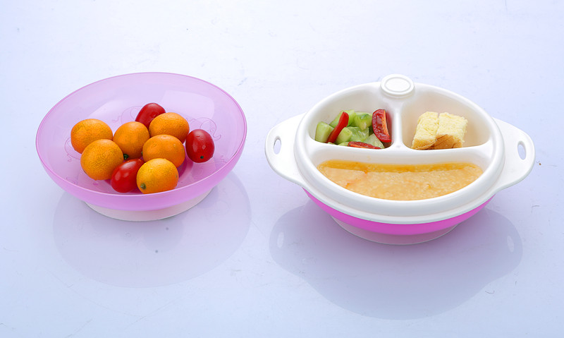 Посуд для годування дітей з двома шарами з термостійкої чаші