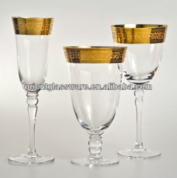 Shanghai Wholesale Premium Golden Rim Glassware