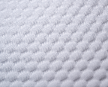 Bubble White Color Polyester Fabric