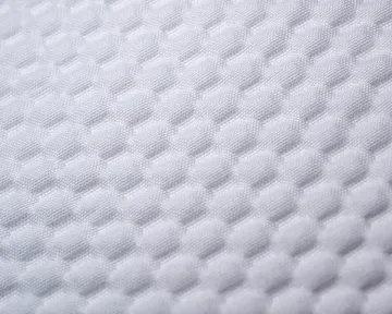 Bubble White Color Polyester Fabric