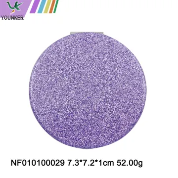 Mini round folding mirror with double face