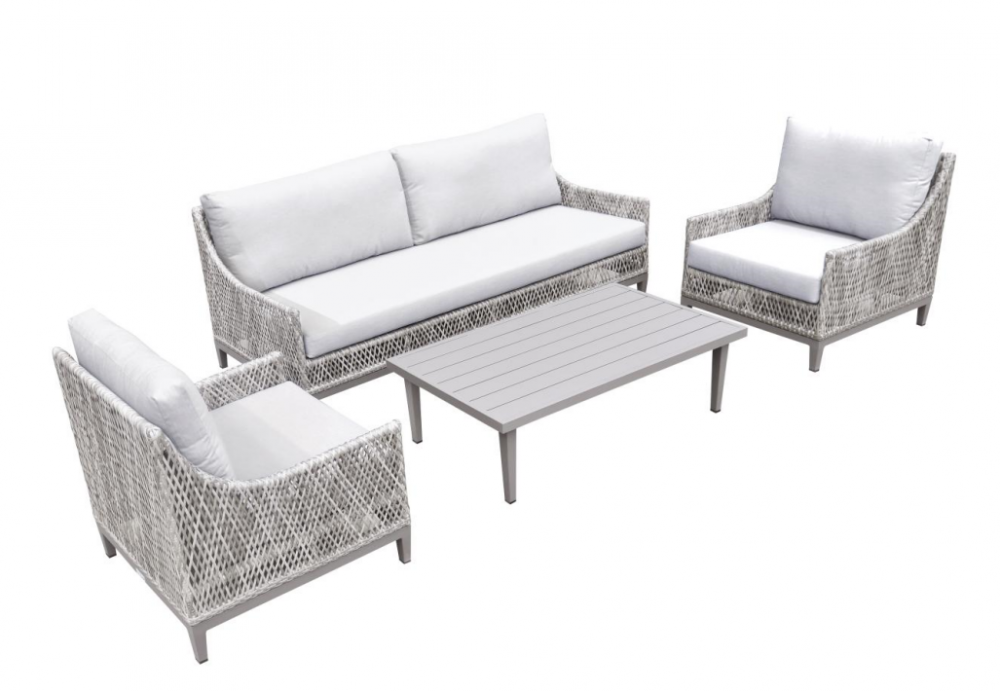 Garden Rattan Wicker Soffa Utomhus Fritids soffa